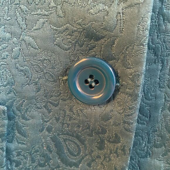 London Fog Turquoise Paisley Jacket - Picture 4 of 8